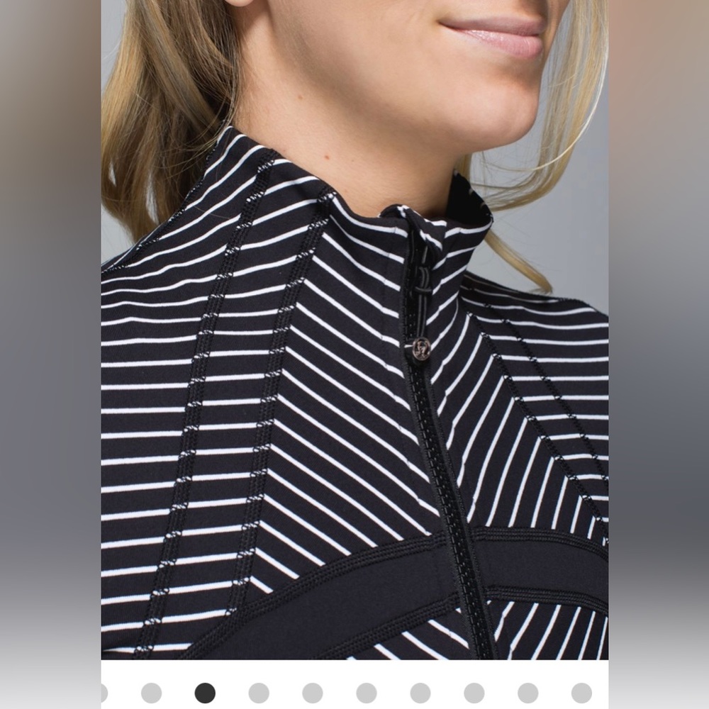 Euc Lululemon Define Jacket Parallel Stripe Black… - image 3